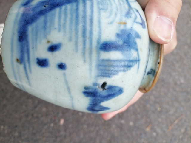 古玩陶瓷清中早?青花罐拍賣，當前價格450元