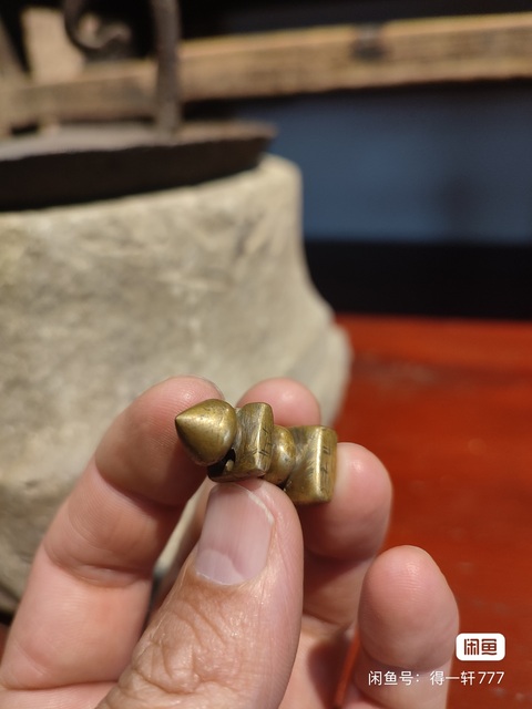 古玩銅器銅花押真品鑒賞圖