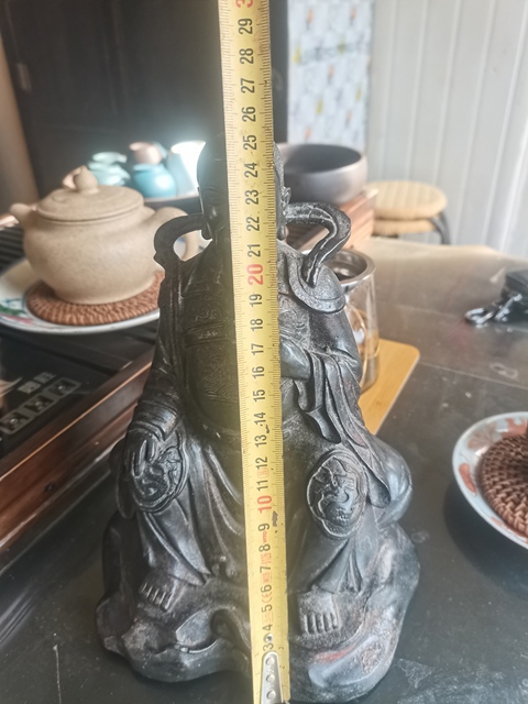 古玩銅器真武大帝像真品鑒賞圖