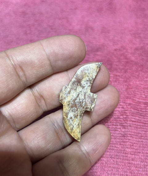 古玩玉器仿古做舊玉梟型件真品鑒賞圖