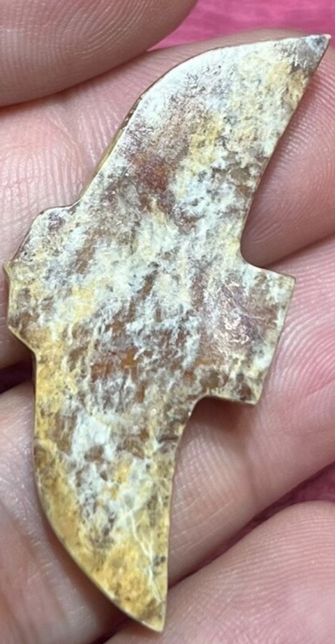 古玩玉器仿古做舊玉梟型件真品鑒賞圖