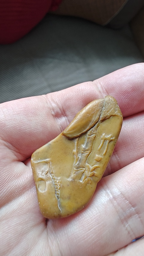 古玩雜項壽山田黃石擺件真品鑒賞圖