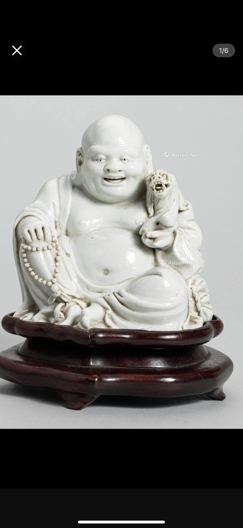 古玩陶瓷德化彌羅佛造像真品鑒賞圖