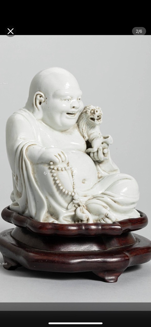 古玩陶瓷德化彌羅佛造像真品鑒賞圖