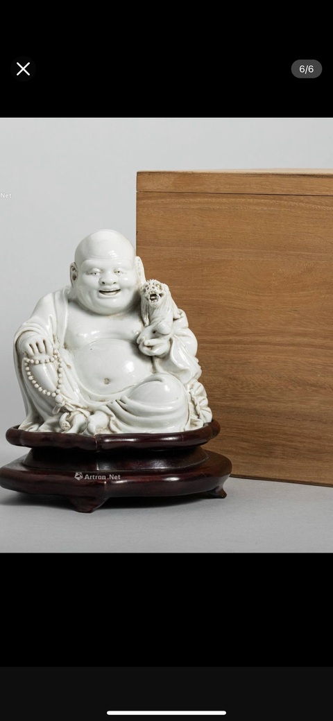 古玩陶瓷德化彌羅佛造像真品鑒賞圖