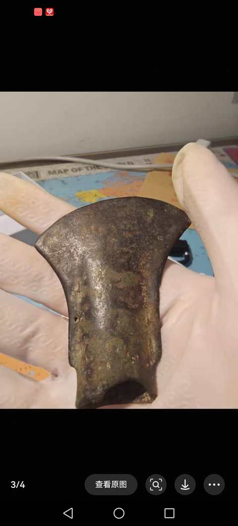 古玩銅器銅斧真品鑒賞圖