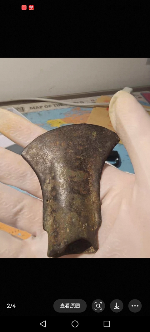 古玩銅器銅斧真品鑒賞圖