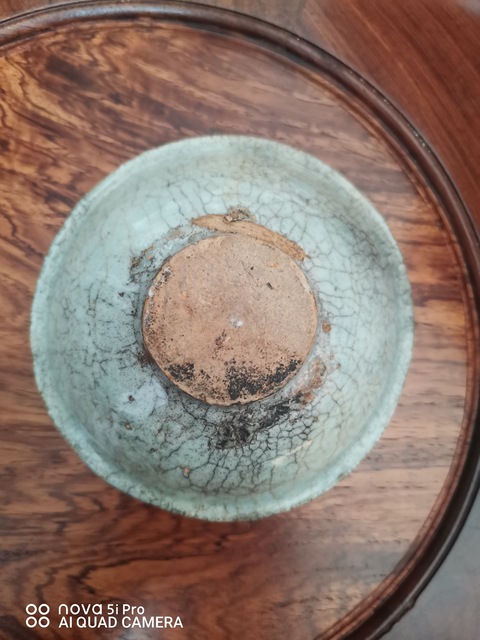 古玩陶瓷青白哥釉撇口碗真品鑒賞圖