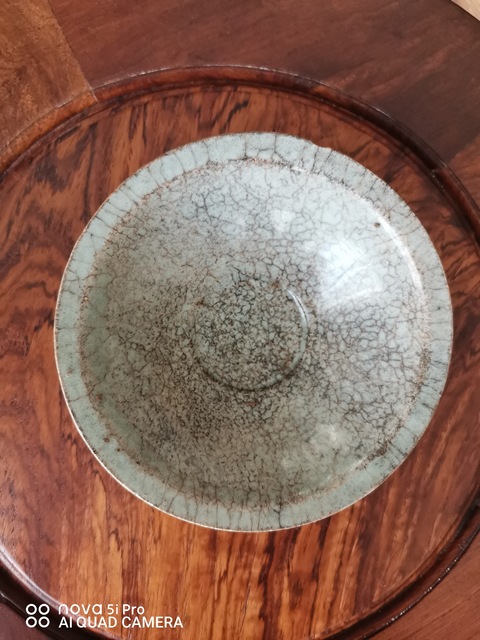 古玩陶瓷青白哥釉撇口碗真品鑒賞圖
