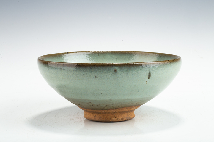 古玩陶瓷元代·天藍釉紫斑碗拍賣，當前價格30000元