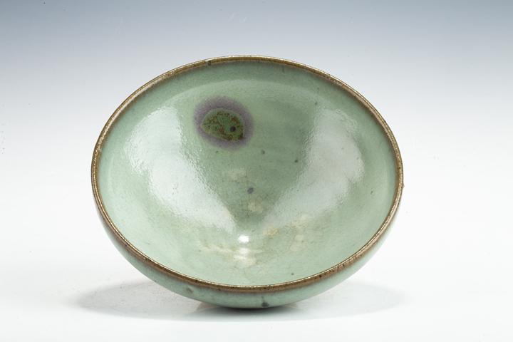 古玩陶瓷元代·天藍釉紫斑碗拍賣，當前價格30000元