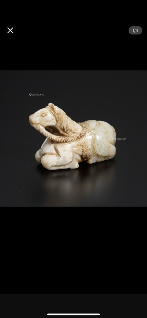 古玩玉器仿古瑞獸真品鑒賞圖