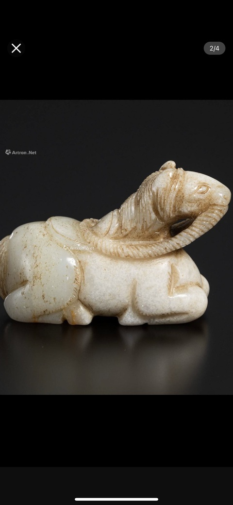 古玩玉器仿古瑞獸真品鑒賞圖