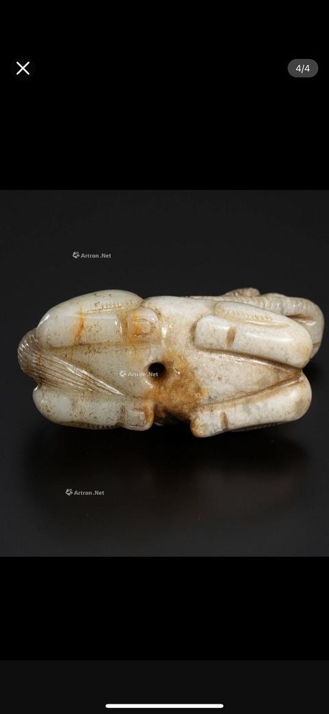 古玩玉器仿古瑞獸真品鑒賞圖