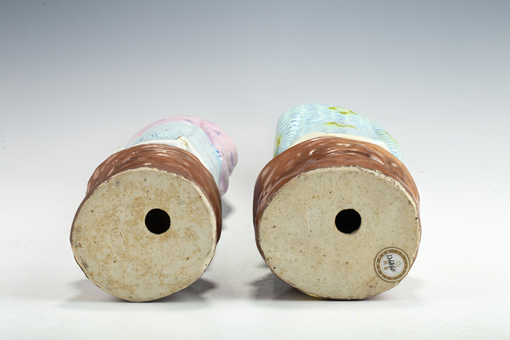 古玩陶瓷民國·粉彩韓湘子、何仙姑塑像拍賣，當前價格3188元