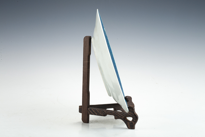 古玩陶瓷民國·爐鈞釉折沿盤真品鑒賞圖