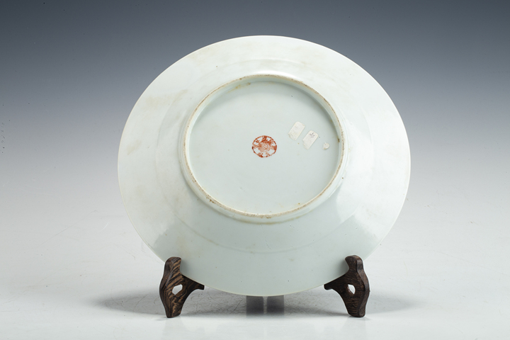 古玩陶瓷民國·爐鈞釉折沿盤真品鑒賞圖