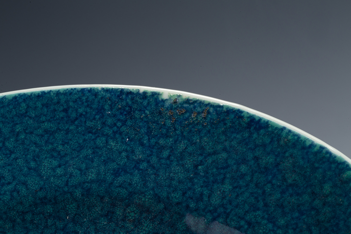 古玩陶瓷民國·爐鈞釉折沿盤真品鑒賞圖