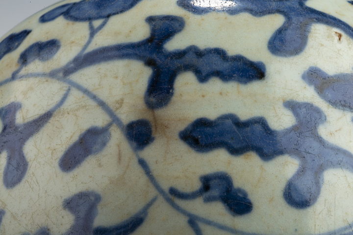 古玩陶瓷清早·青花纏枝花卉紋罐真品鑒賞圖