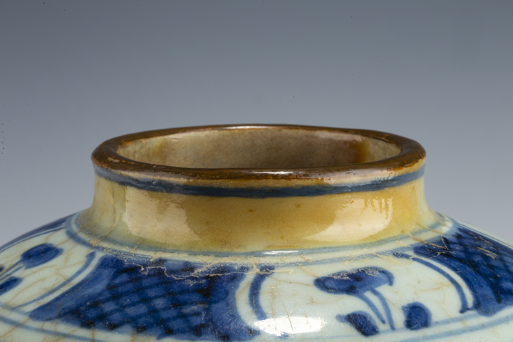 古玩陶瓷清早·青花纏枝花卉紋罐真品鑒賞圖