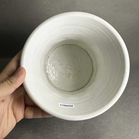 古玩陶瓷青花人物故事紋筆筒，注意品相真品鑒賞圖