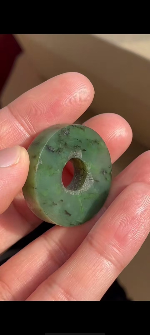 古玩玉器和田玉雕“素紋璧”真品鑒賞圖