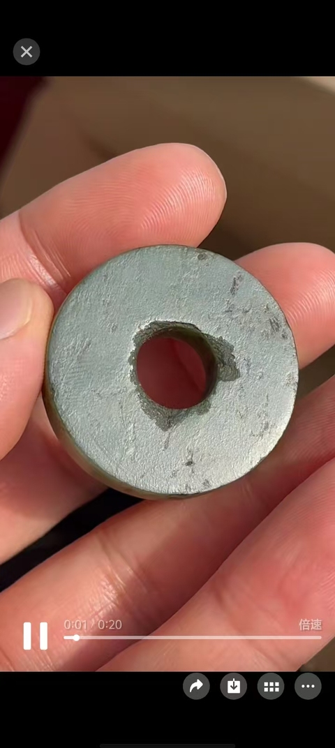 古玩玉器和田玉雕“素紋璧”真品鑒賞圖