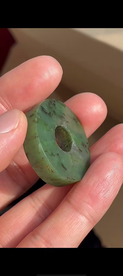 古玩玉器和田玉雕“素紋璧”真品鑒賞圖