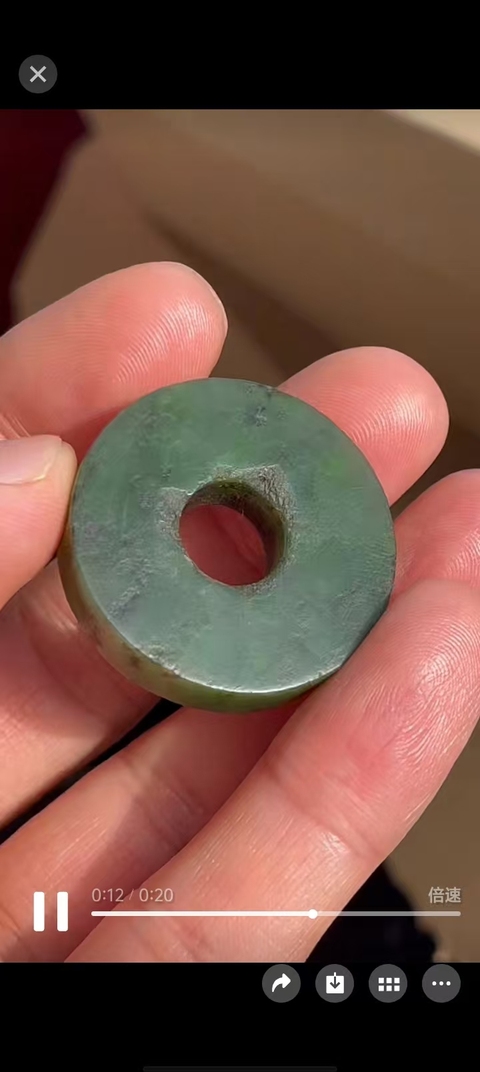 古玩玉器和田玉雕“素紋璧”真品鑒賞圖