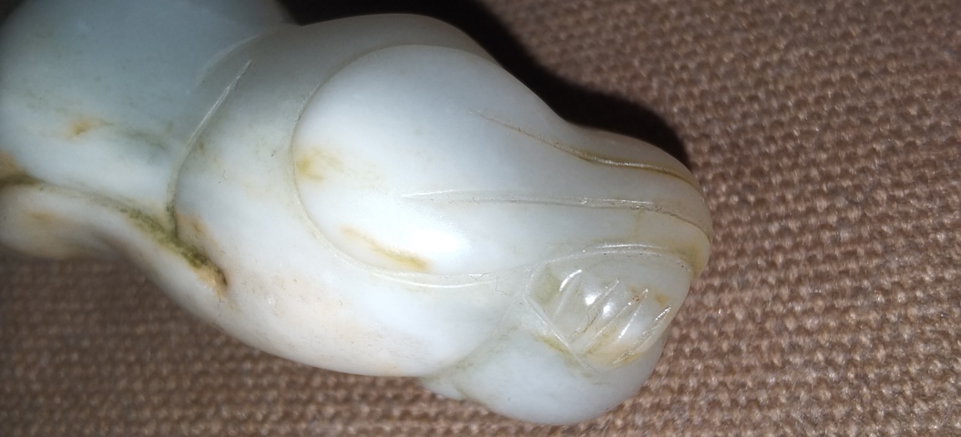 古玩玉器玉童子真品鑒賞圖