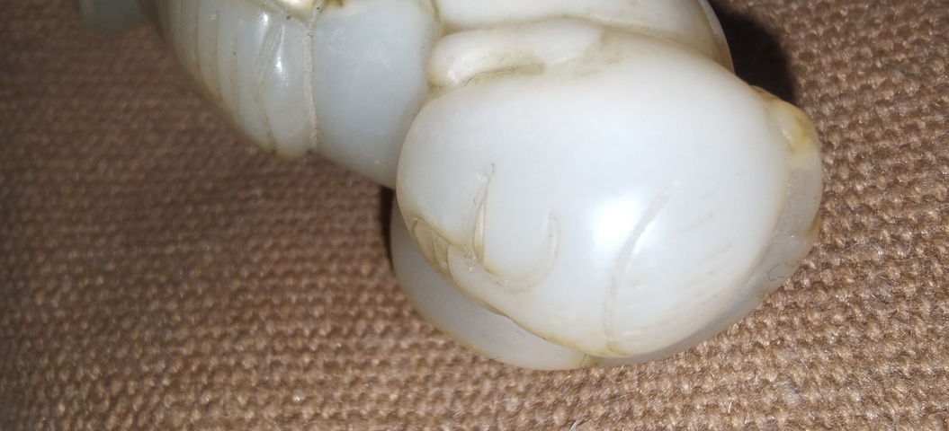 古玩玉器玉童子真品鑒賞圖