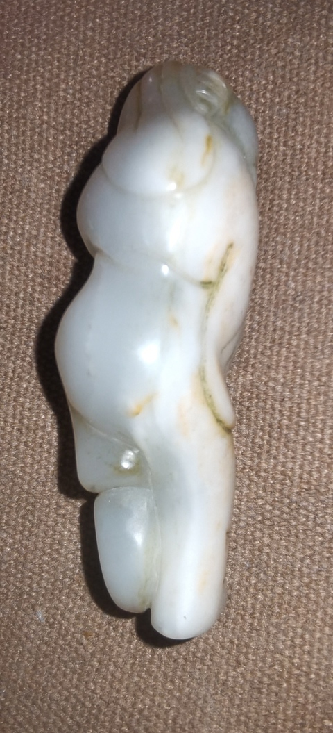 古玩玉器玉童子真品鑒賞圖