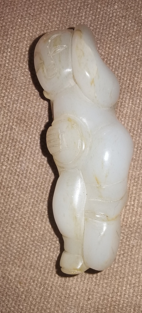 古玩玉器玉童子真品鑒賞圖