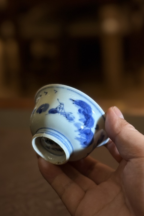 古玩陶瓷青花杯真品鑒賞圖