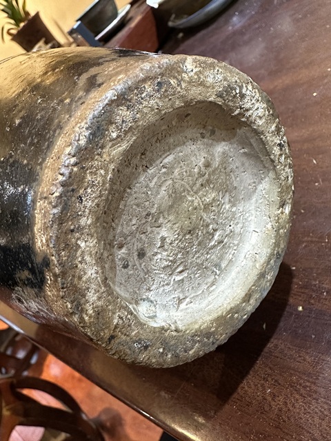 古玩陶瓷黑釉剔花雙系罐真品鑒賞圖