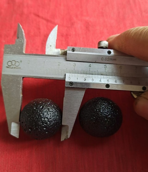 古玩雜項雷公墨隕石真品鑒賞圖