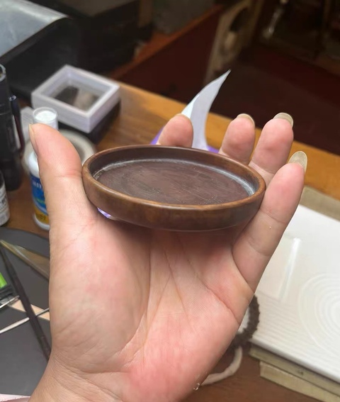 古玩雜項托盤真品鑒賞圖