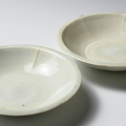 古玩陶瓷宋代湖田窯青白釉出筋花口洗拍賣，當前價格2800元