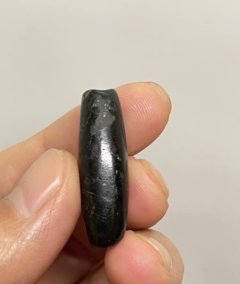 古玩玉器地方料管珠真品鑒賞圖