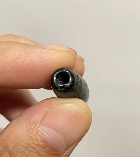 古玩玉器地方料管珠真品鑒賞圖