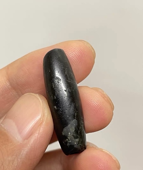 古玩玉器地方料管珠真品鑒賞圖