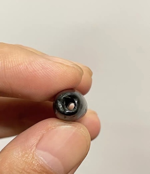 古玩玉器地方料管珠真品鑒賞圖