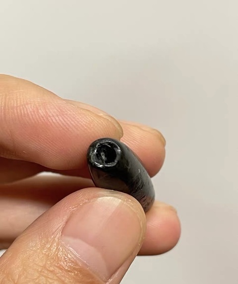 古玩玉器地方料管珠真品鑒賞圖