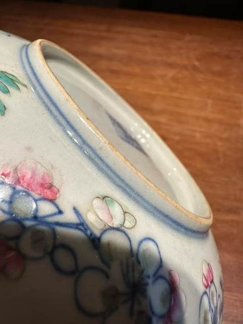 古玩陶瓷青花粉彩盤真品鑒賞圖