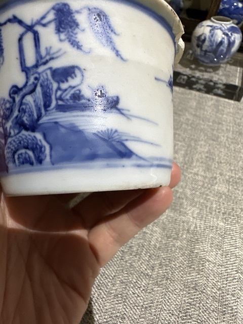 古玩陶瓷乾隆青花真品鑒賞圖