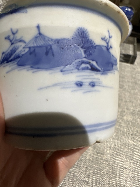 古玩陶瓷乾隆青花真品鑒賞圖