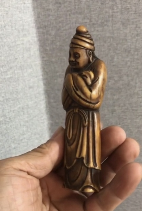 古玩雜項牙雕人物真品鑒賞圖