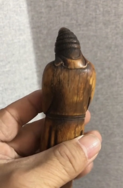 古玩雜項牙雕人物真品鑒賞圖