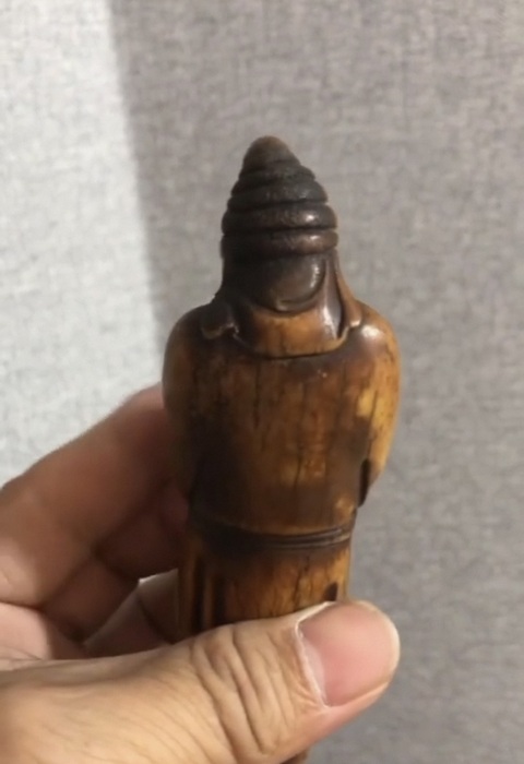 古玩雜項牙雕人物真品鑒賞圖