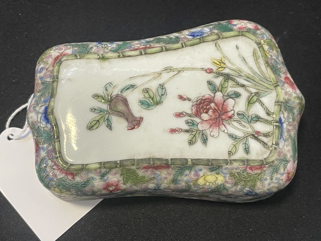 古玩陶瓷民國 瓷硯臺真品鑒賞圖